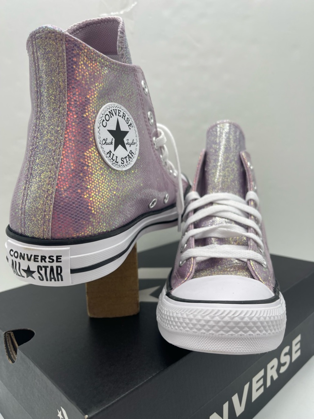 Converse WMNS 8 CTAS Hi Altitude Lilac White Black A14333C High Top Sneakers - Picture 8 of 15